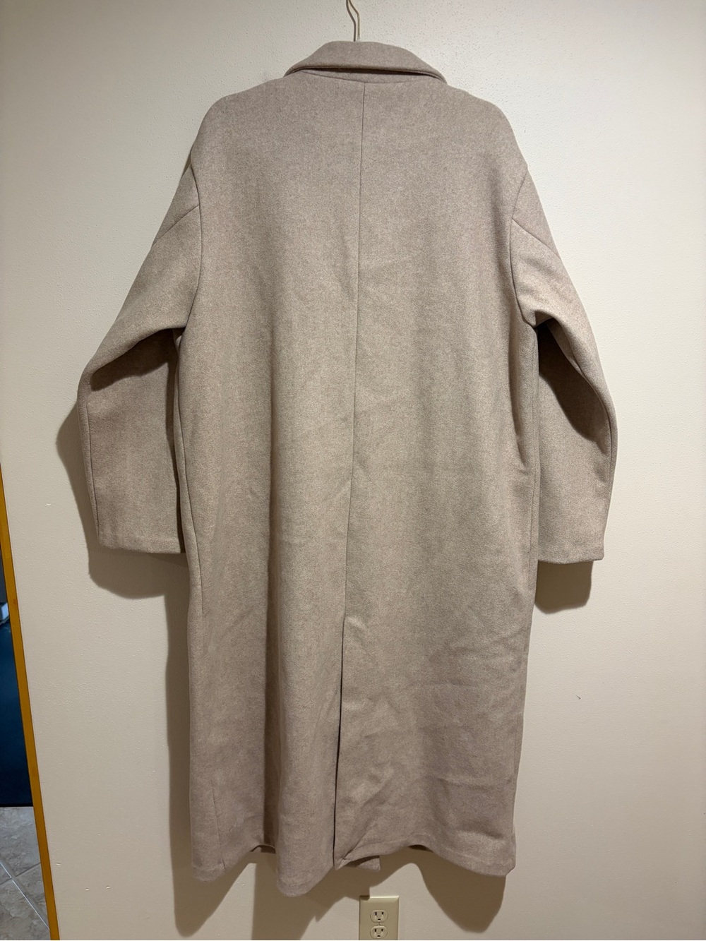 Baltic Born Anderson Double Breasted Long Coat Natural Size M/L - Picture 13 of 16